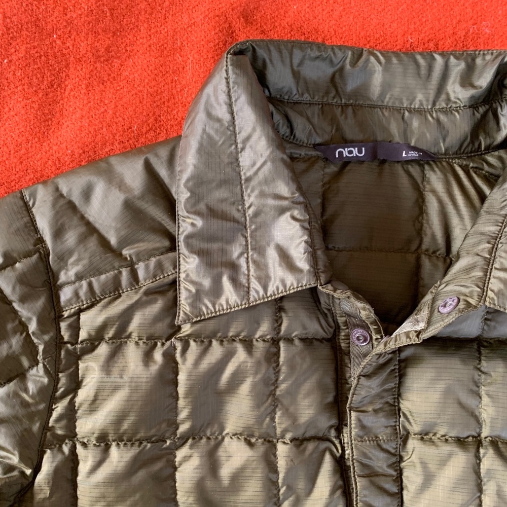 NAU Button Puffer Shirt